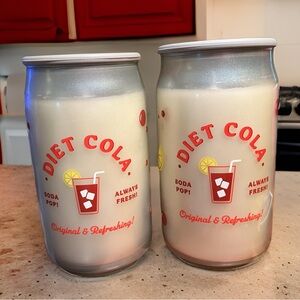 Goodies NWT Quantity of 2 Diet Cola Soda Pop Scented Candles 15.4 oz
